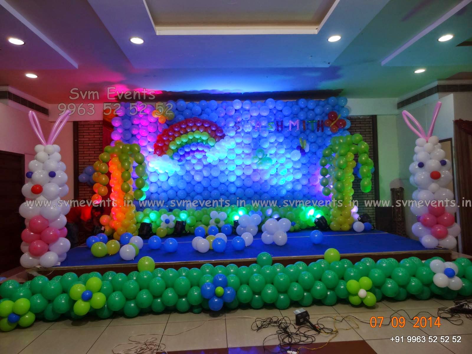 Svm Events Balloon Decorations in Hyderabad Vijayawada Balloon Walls balloon themes Balloon