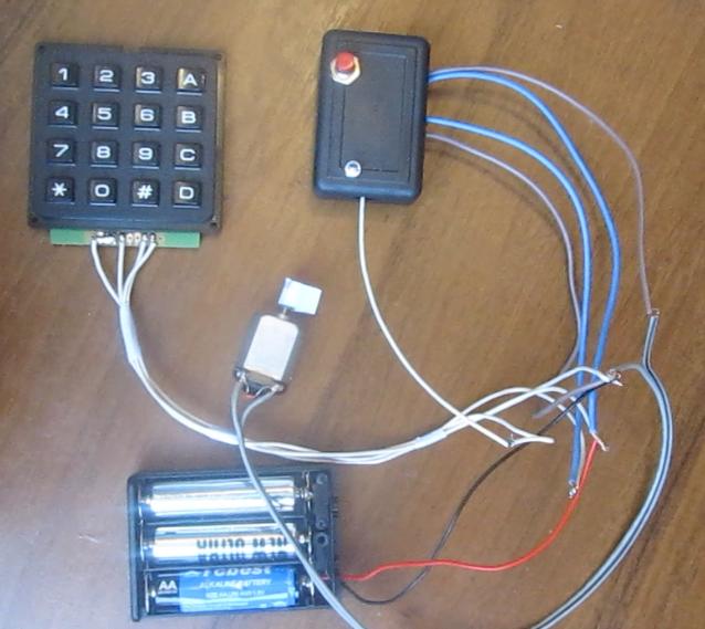 кодовый замок своими руками схема