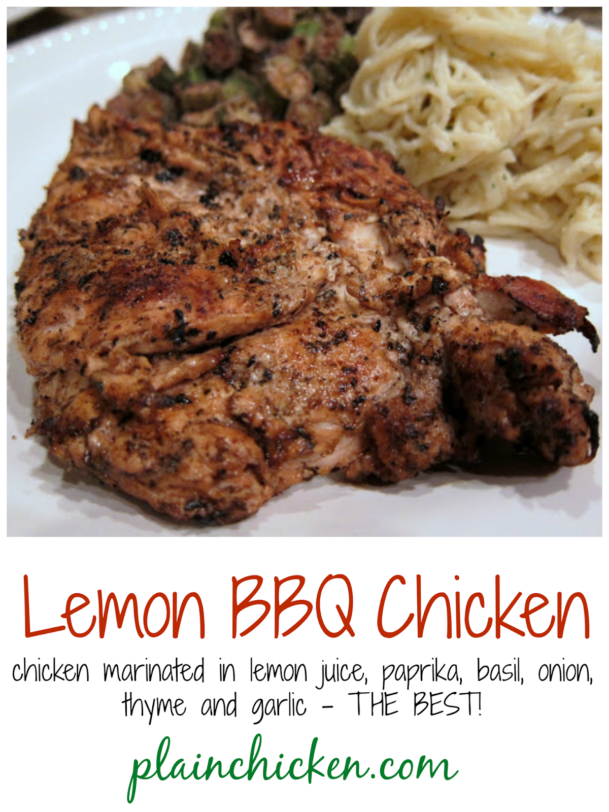 Fire Chicken Lemon BBQ Chicken Plain Chicken®