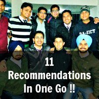 11 Recommendations In One Go !!