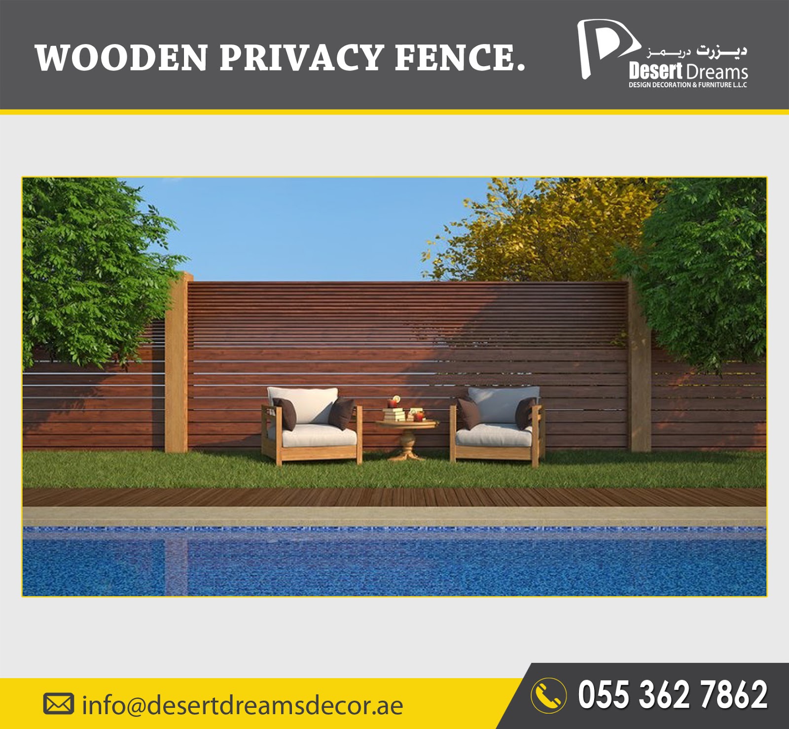 Wooden Fence Dubai Wooden Fence Abu Dhabi Wooden Fence Uae.