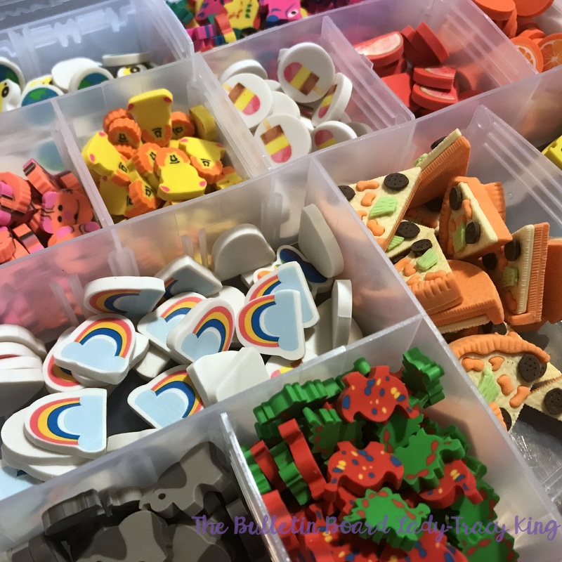 Mrs. King's Music Class Erasers as Music Manipulatives