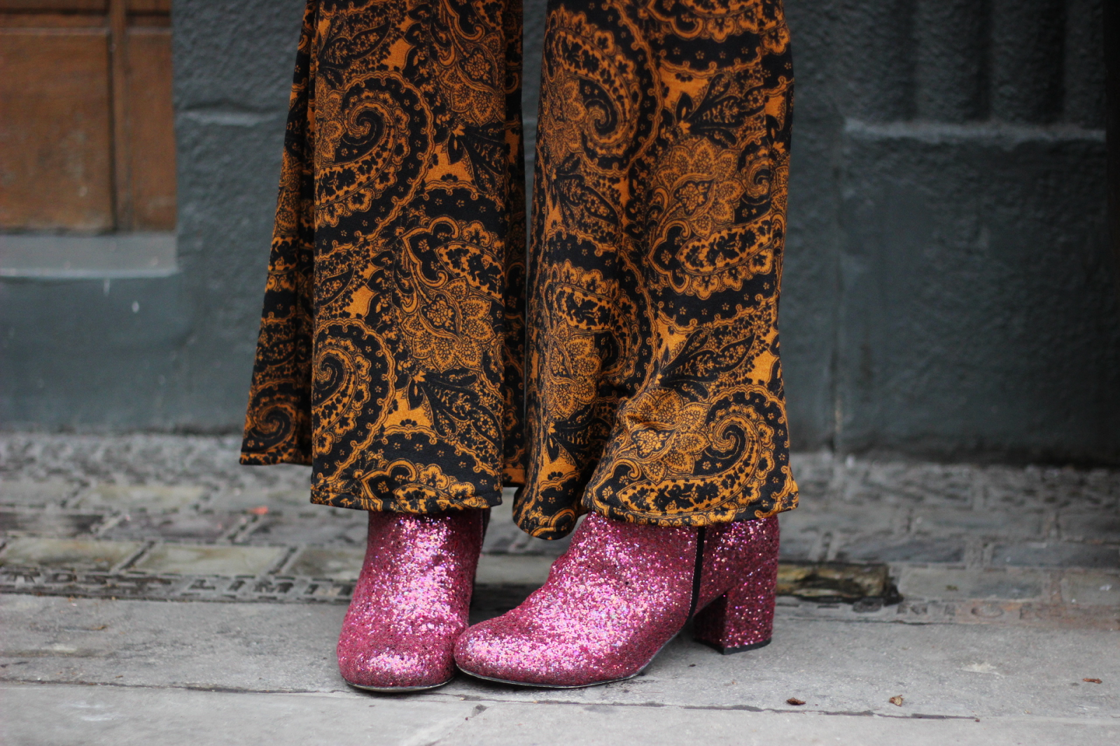 Paisley Flares and Glitter Boots