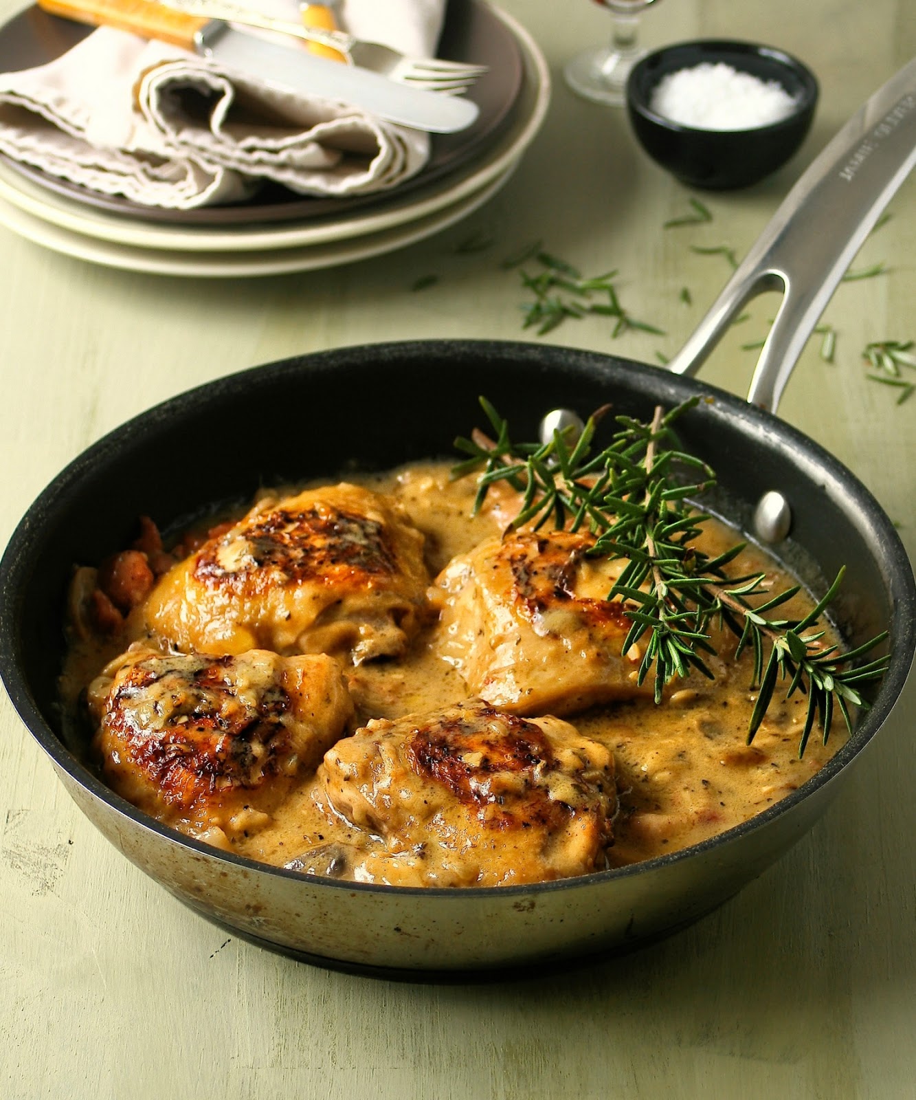 Cupcakes & Couscous: Creamy Chicken with Lemon and Rosemary