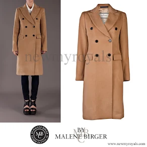 Crown Princess Mary wore By Malene Birger Beige Torun Coat