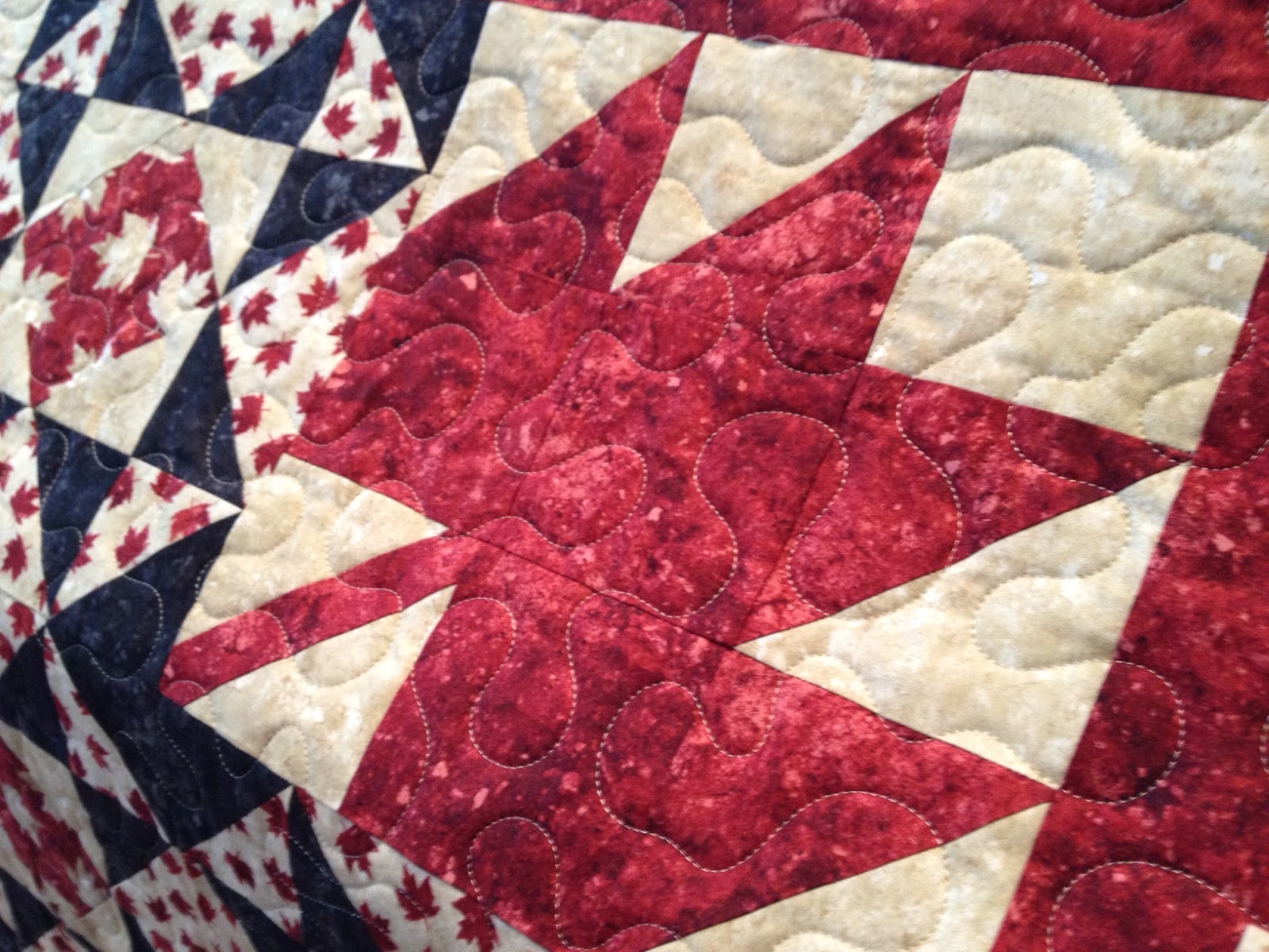 Quilting on Superior Canadian quilt long arm quilting