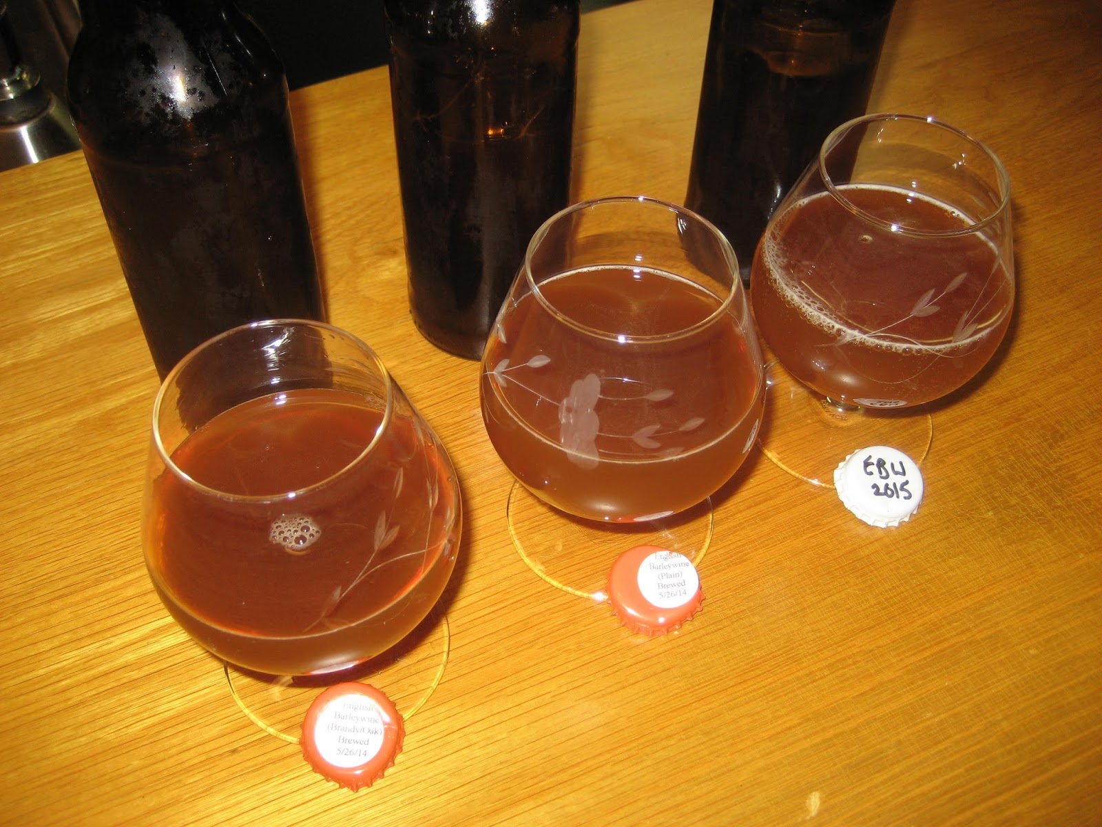 Andrew's Homebrew Log English Barleywine 2015 Tasting