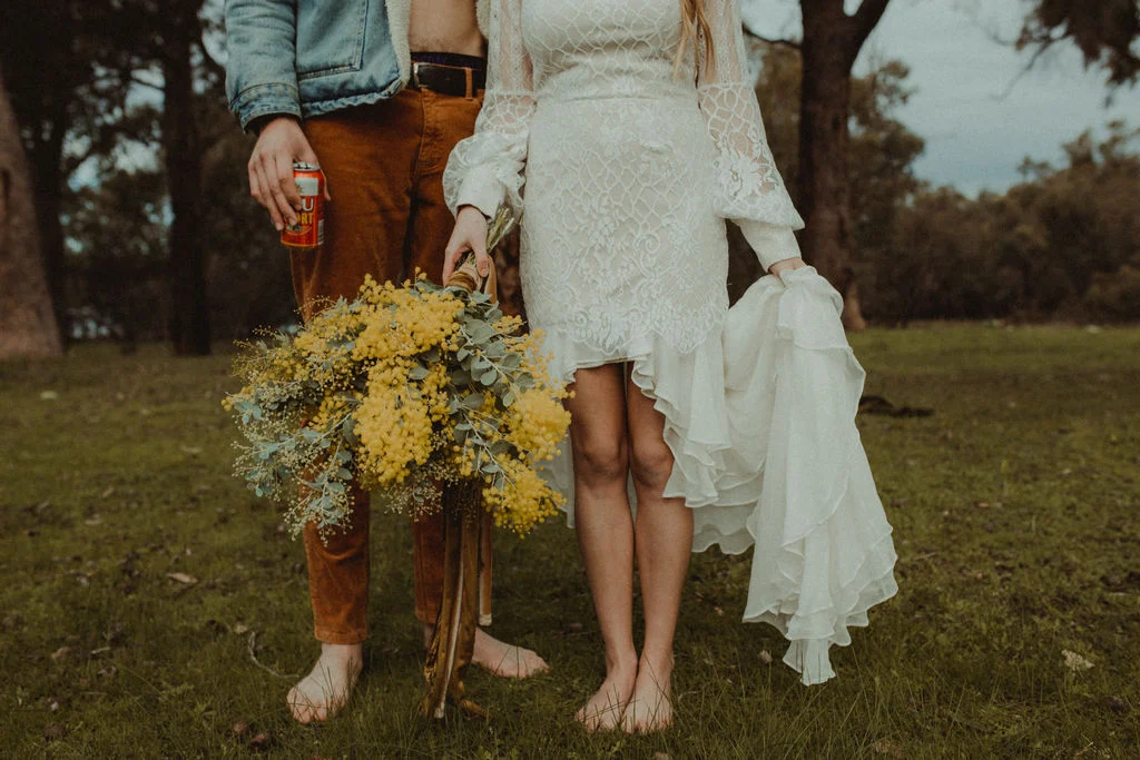 sullivan & co photography perth weddings retro hipster vintage bridal gown floral design styling