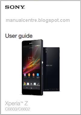 Sony Xperia Z Manual Cover Sony Xperia Z Manual Cover