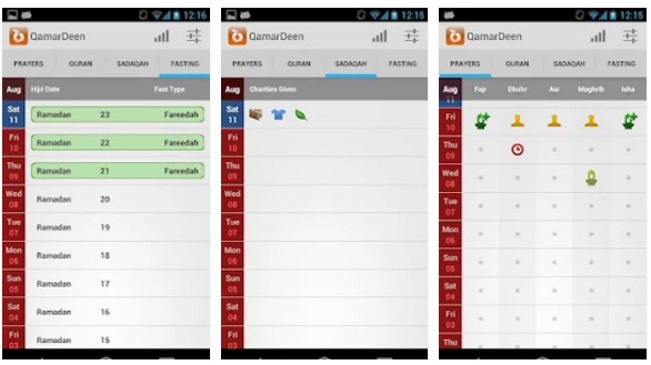 تطبيق لتتبع أداء العبادات والطاعات التي تقوم بها بشكل يومي QamarDeen 1.0.4 APK-iOS