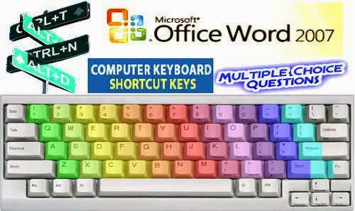 Microsoft Word 2007 Keyboard Shortcut Keys MCQ Questions With Answers Set 2