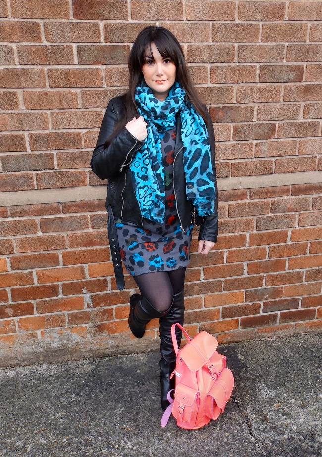 Madam Rage Grey Longline Jumper Dress Becksondergaard Grafea bag Over knee boots Liverpool blogger The Style Rawr