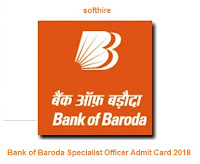 Bank of Baroda Specialist Officer Admit Card