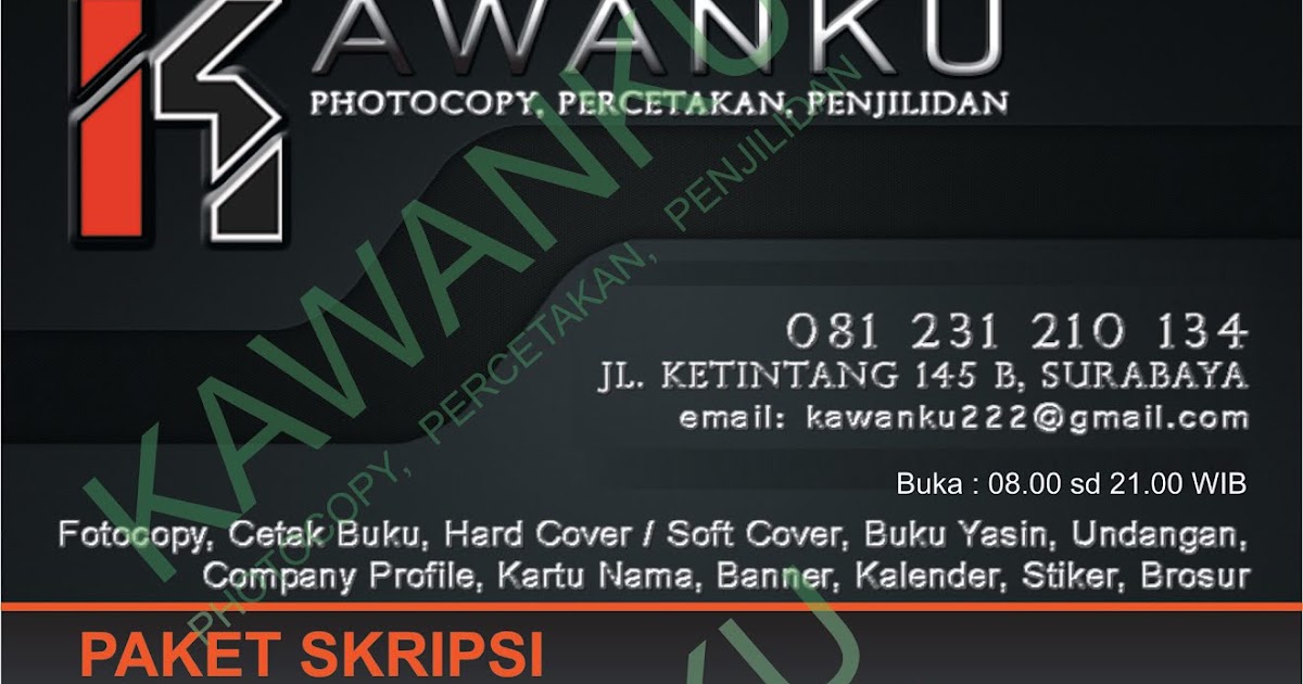 Harga Jilid Skripsi