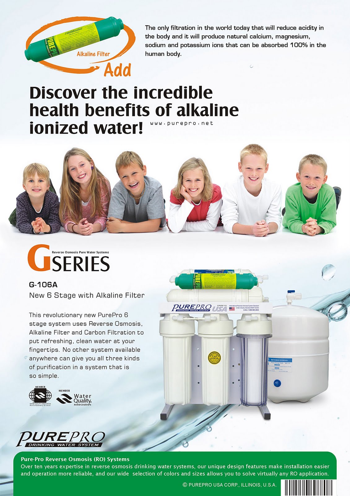 PurePro® G106A Reverse Osmosis Water Filtration System