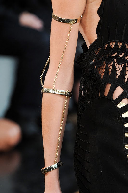DIY on the Runway - Topshop Unique Ss12 arm Chain | A Pair & A Spare