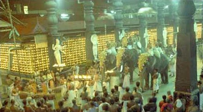 Elephant Procession at Guruvayor Temple Kerala