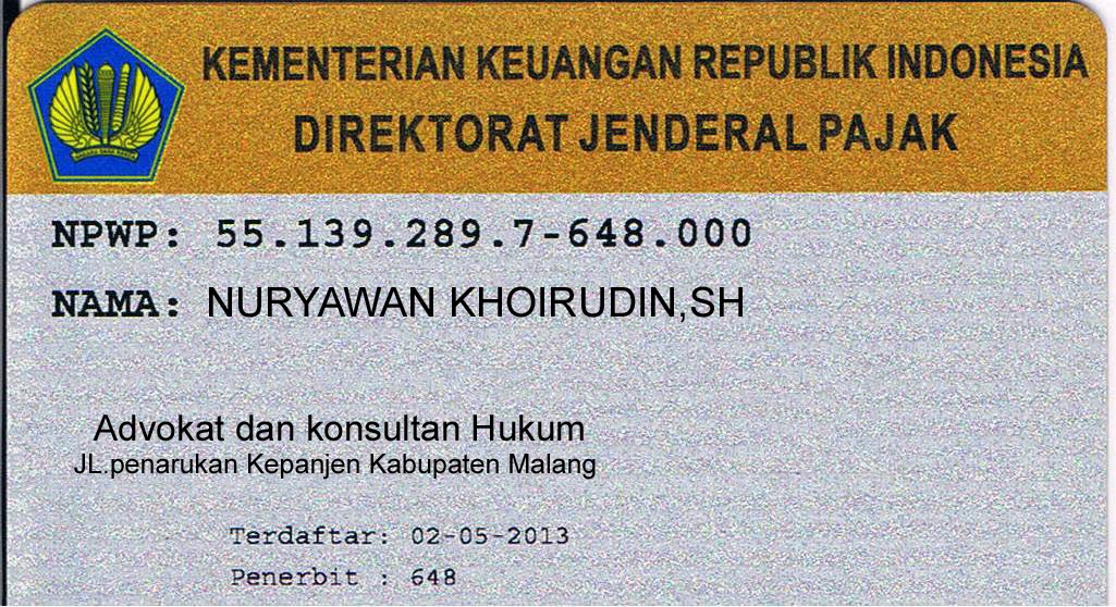 jasa urus siup,Tdp,CV & NPWP Kabupaten Malang