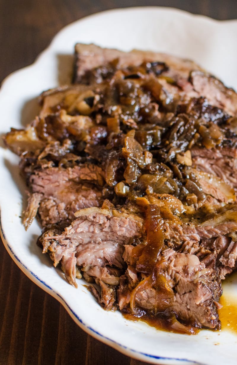 Slow Cooker Brisket and Onions from The Kitchn - Slow Cooker or