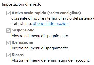 ibernare windows 10 opzione per ibernare windows 10