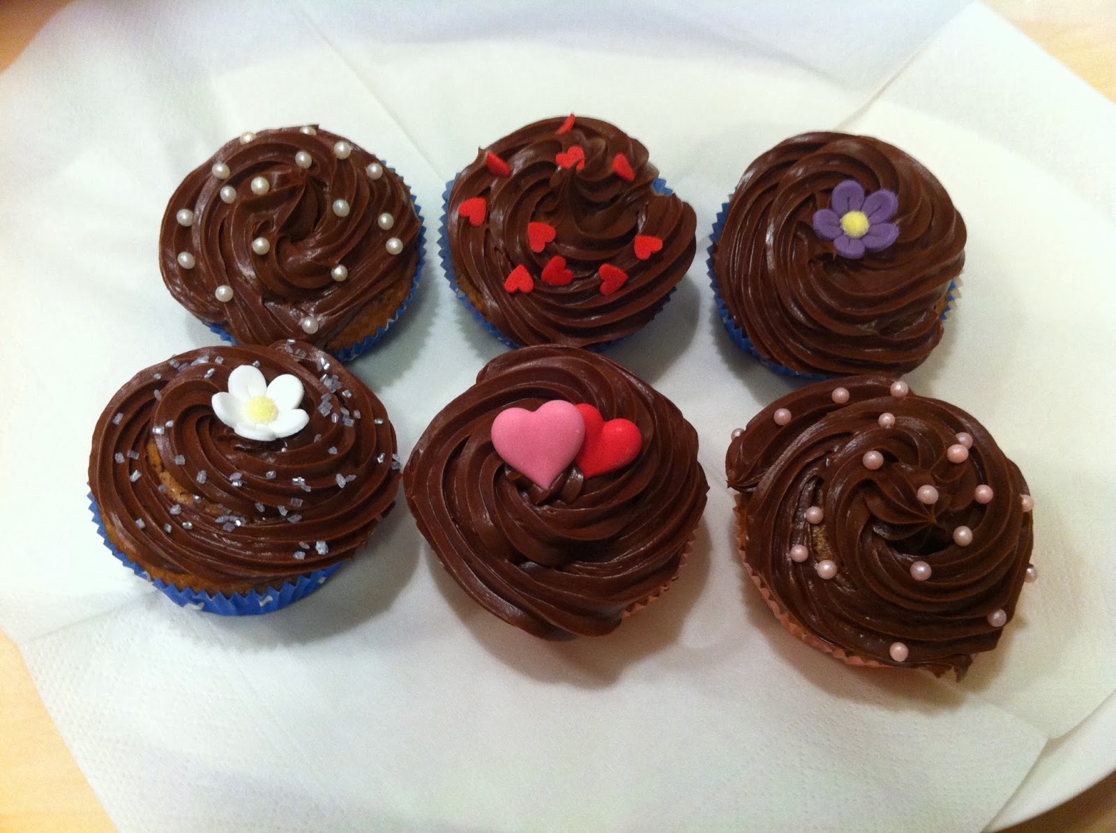 Passionforbaking: Schoko-Blumen Cupcakes