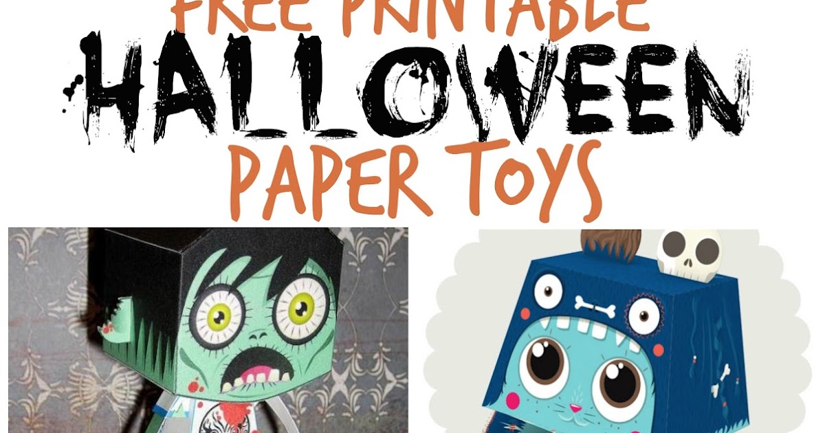 halloween paper toys