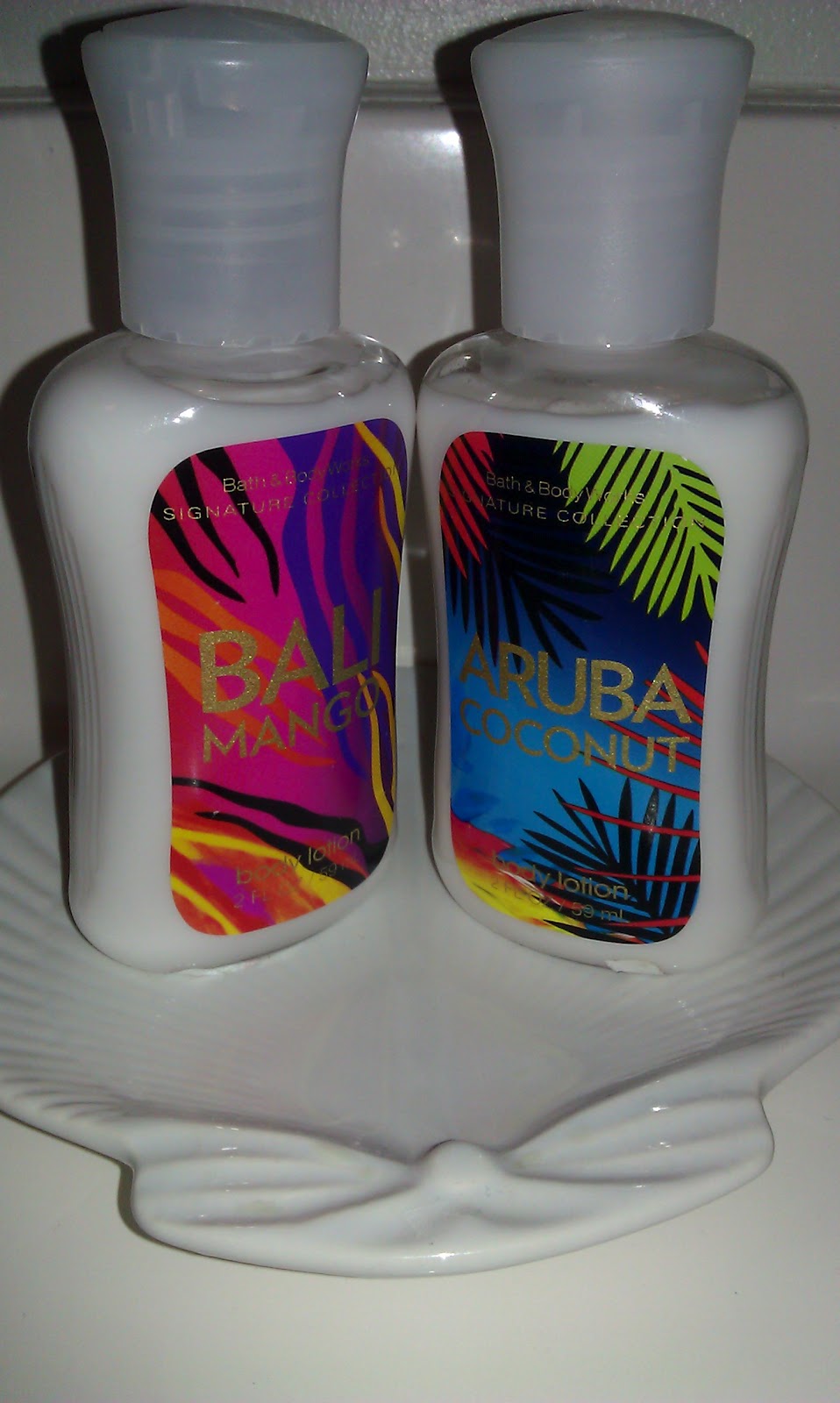 Julie's Journeys Bath & Body Works Bali Mango and Aruba Coconut Body