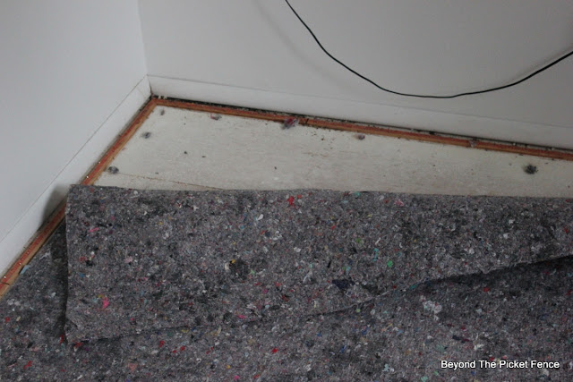 carpet removal, tools, remodel DIY, http://bec4-beyondthepicketfence.blogspot.com/2015/07/attic-room-renovation-how-to-remove.html