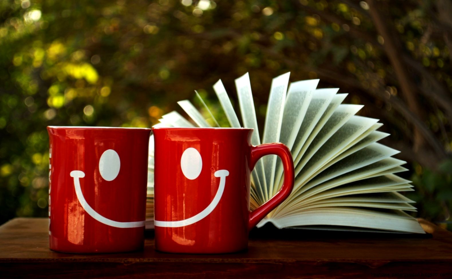 Cups Drawing Smile Book Mood HD Wallpaper   FreeWallsUp