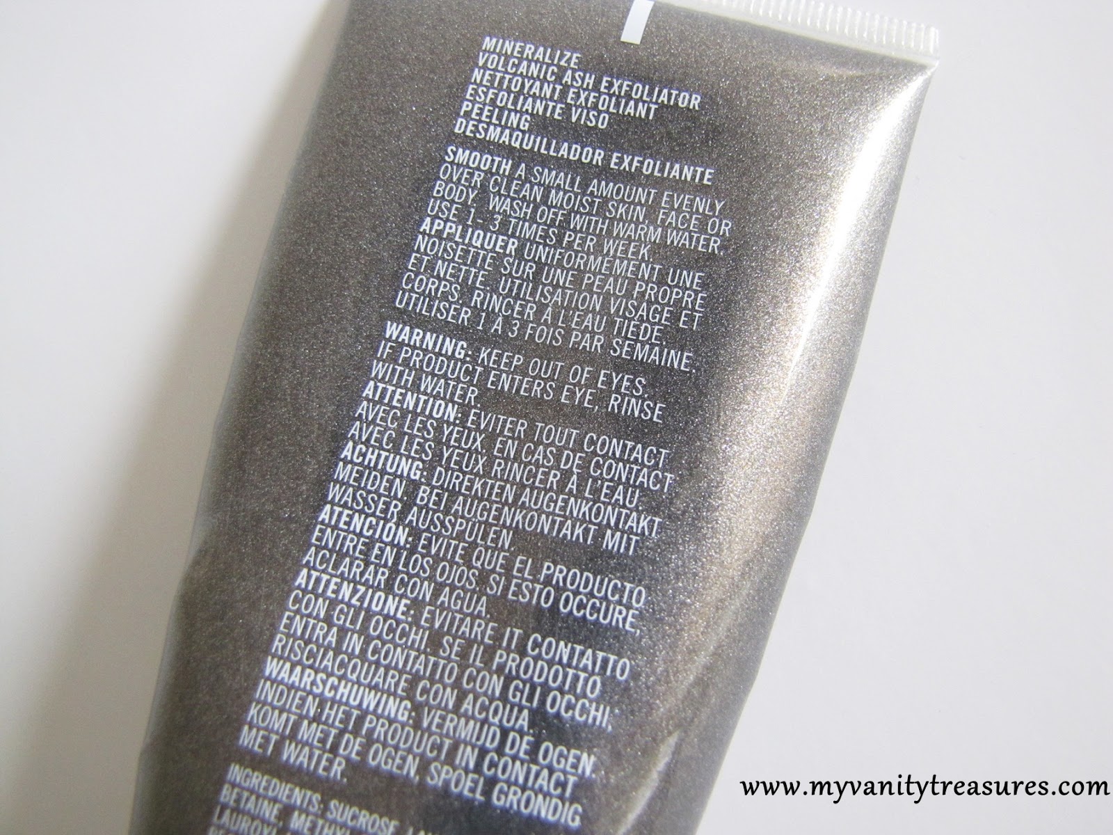MAC Mineralize Volcanic Ash Exfoliator Review My Vanity Treasures
