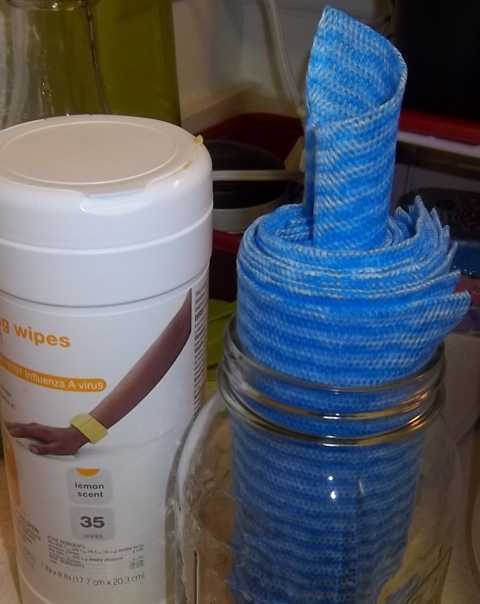 homemade reusable clorox wipes