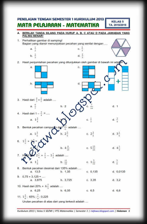 Soal Uts Matematika Kelas 9 Pdf