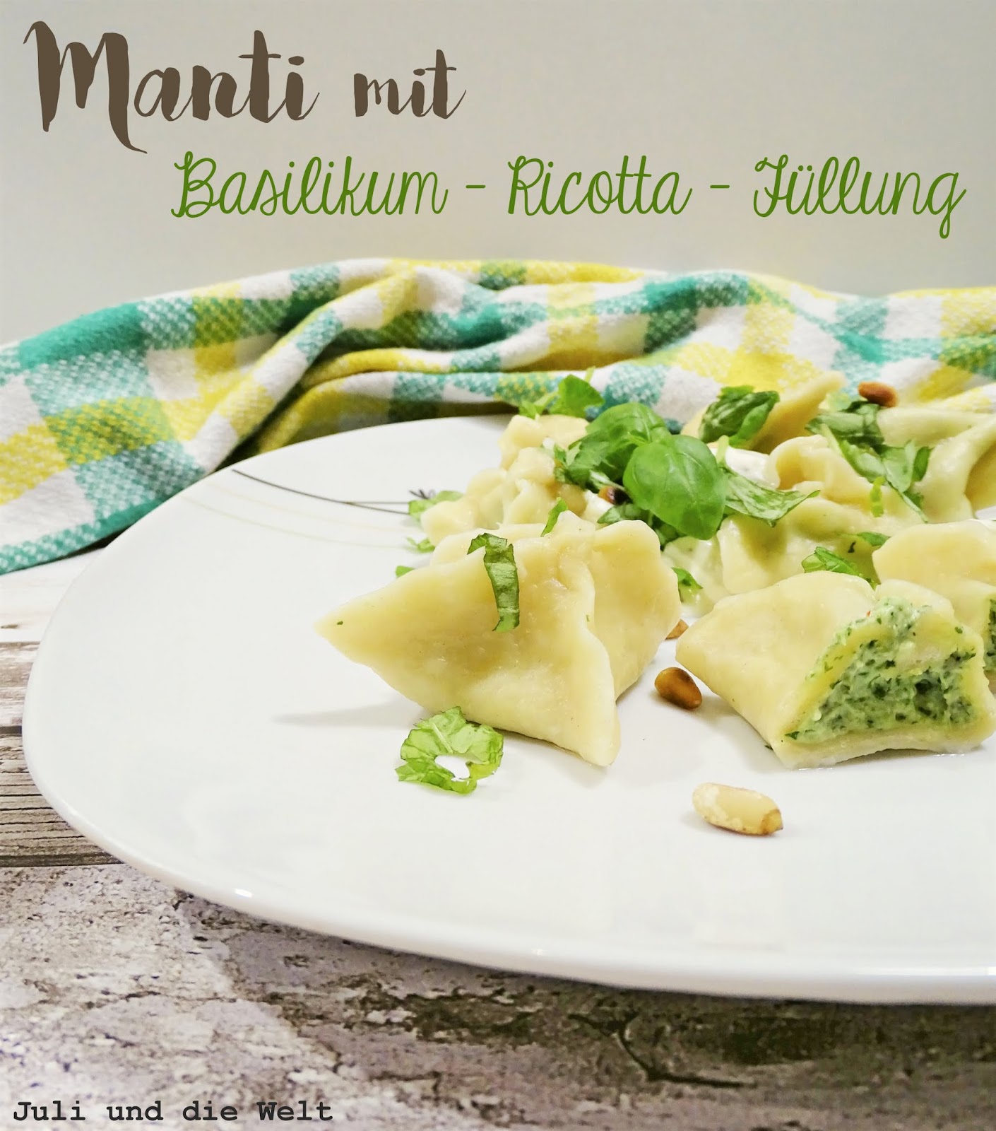 Manti Mit Basilikum Ricotta Fullung Vegetarisch
