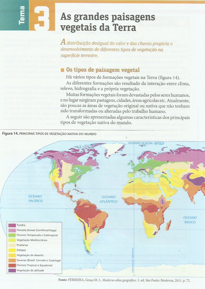 BLOCO I — GEOGRAFIA AS GRANDES PAISAGENS VEGETAIS DA TERRA BLOCO I — GEOGRAFIA AS GRANDES PAISAGENS VEGETAIS DA TERRA