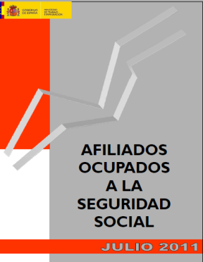 Datos afiliación a la Seguridad social  Julio 2011