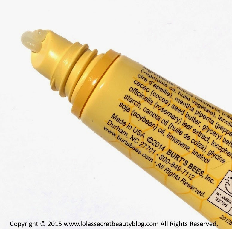 lola's secret beauty blog Burt's Bees Squeezable Beeswax Lip Balm with