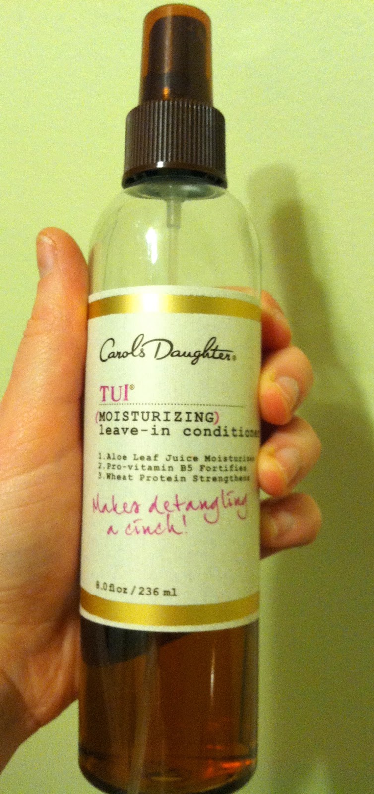 Boston Green Blog Review Carol's Daughter Tui Moisturizing Leavein