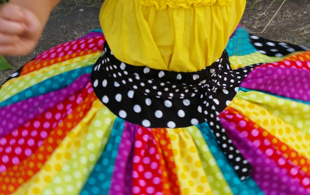 Beneath the Rowan Tree: Rainbow + Polka Dots :: Carousel Skirt Fun