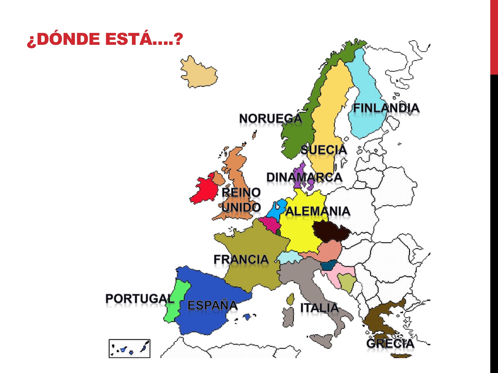 La Estantería de Don Natalio: Donde está? Países de Europa