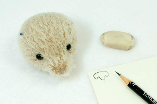 Мастер-класс вышивка носа мишки тедди (Оля Гончарова) / Embroidered nose for teddy bear tutorial (Olga Goncharova)