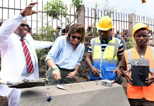 Princess Caroline launched the construction of a mother and child pavilion in Goma city of the Democratic Republic of Congo