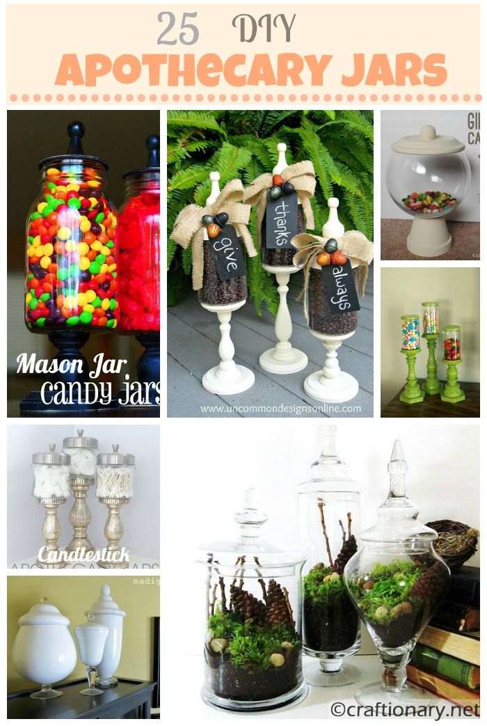 Mason Jars to Apothecary Jars Craftionary