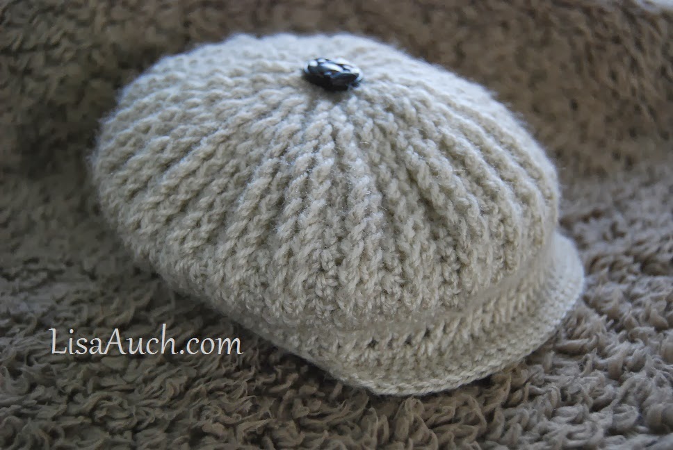 Cute as a Button Brimmed Cap Hat for Baby