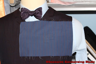 10th Doctor blue suit fabric reweave 10th Doctor blue suit fabric reweave