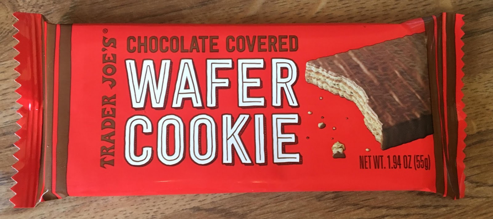 Trader Joe's Chocolate Covered Wafer Cookie.