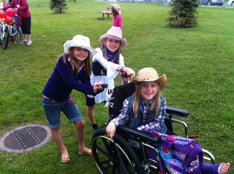 Calgary on Crutches When You're 8!