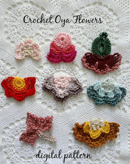 Pattern Release: Crochet Oya Flowers