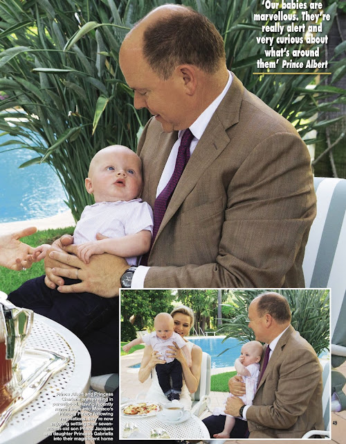 Prince Albert of Monaco and Princess Charlene of Monaco posed for photos with their twins Gabriella and Jacques