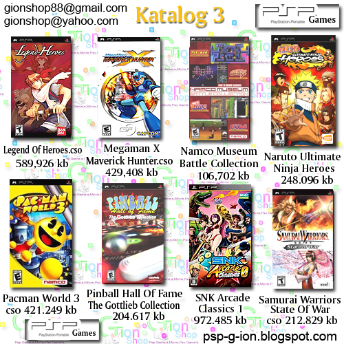 Jual PSP Game Katalog PSP Halaman 1