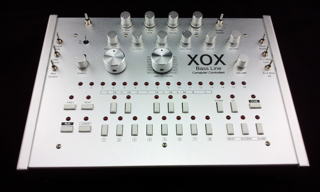 MATRIXSYNTH Atomic Mods Silver Aluminum Case x0xb0x